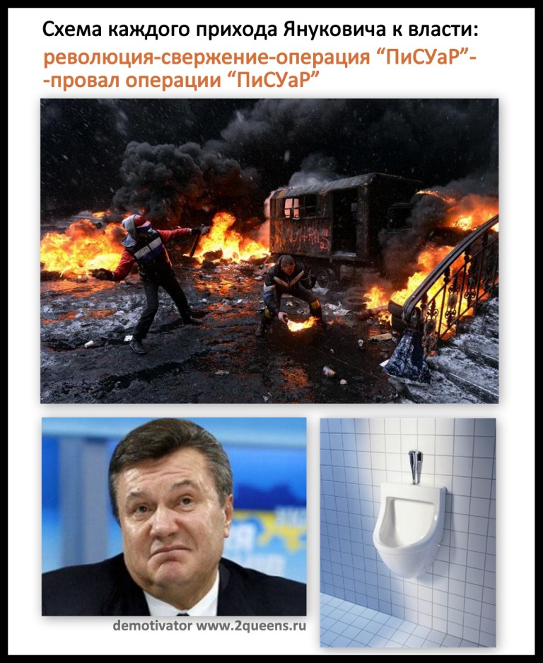 Yanukovich Pisuar Свежие жабы и мемы Майдана и Антимайдана.