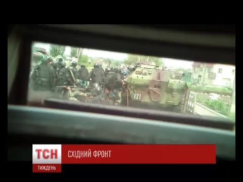 Видео боя под Семеновкой. АТО новости. Как боевики прячутся в домах мирных жителей.